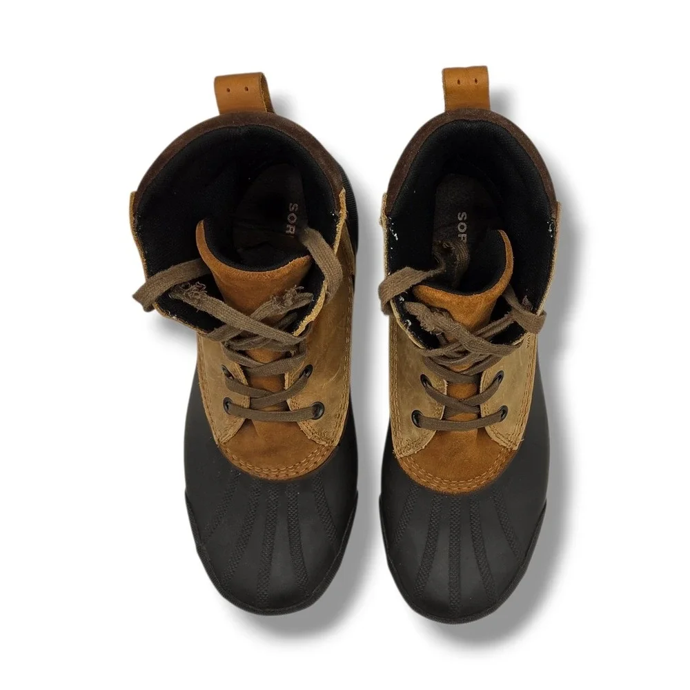 Sorel Ankeny Waterproof Snow Duck Boots Mens‎ 11 Brown Leather